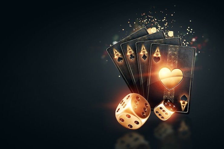 Ilustrasi mekanisme gulungan slot online dengan simbol-simbol khas permainan kasino digital